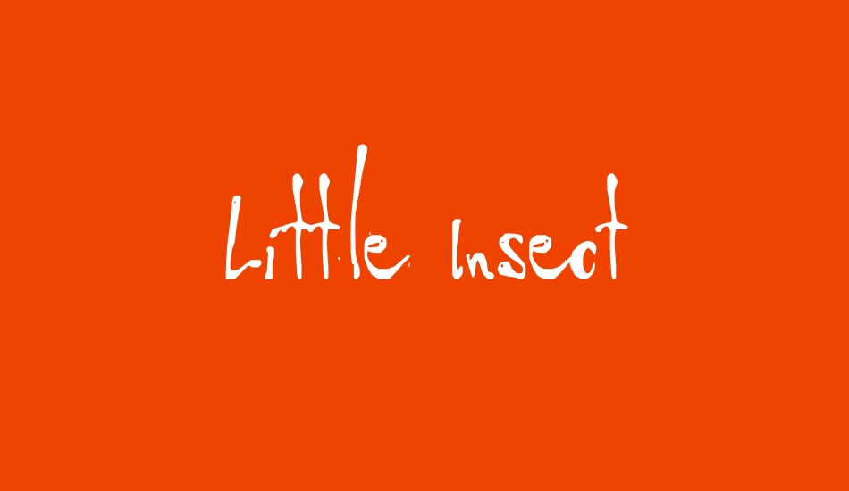 Little Insect font big