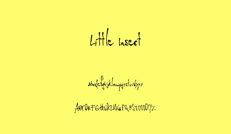 Little Insect font