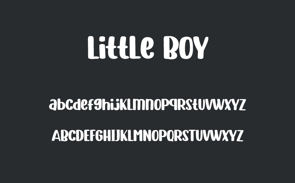 Little Boy font