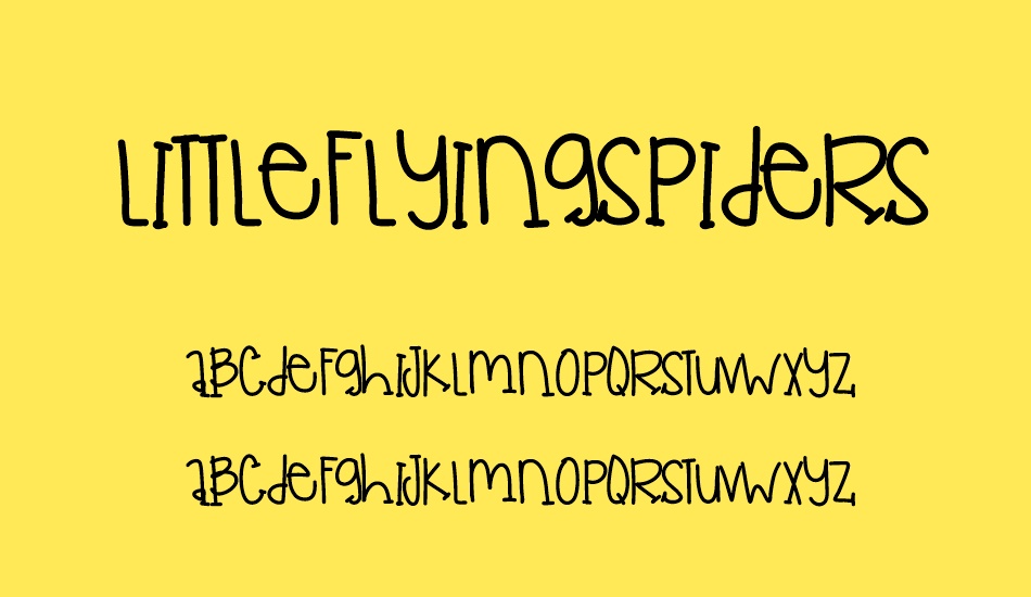 LittleFlyingSpiders font