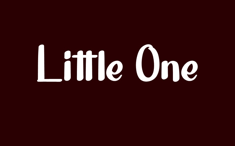 Little One font big