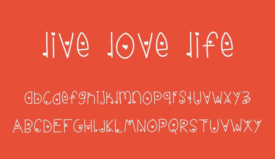 live love life font