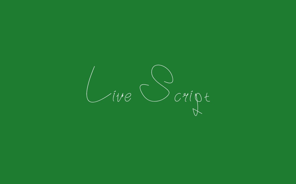 Live Script font big