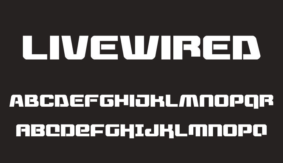 Livewired font
