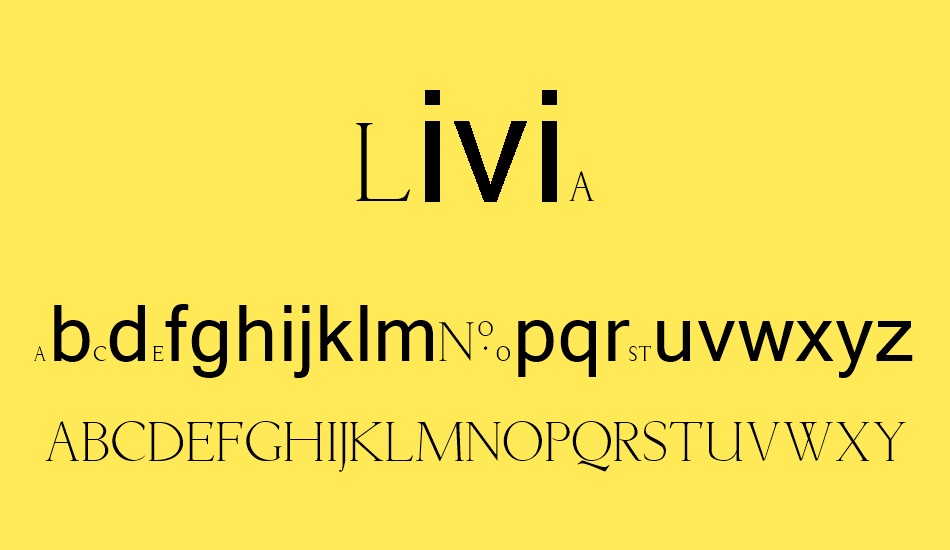 Livia font