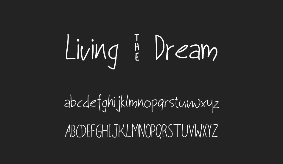 Living _ Dream font