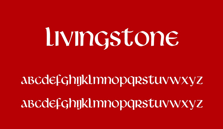 Livingstone font