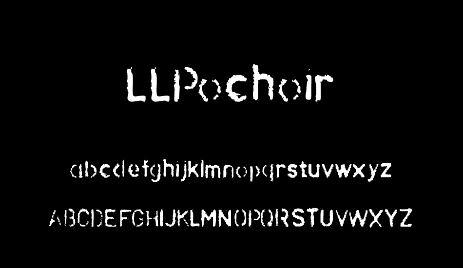 LLPochoir font