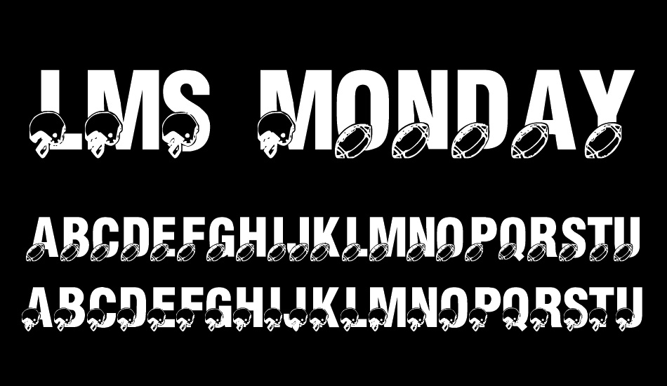 LMS Monday Night Football font