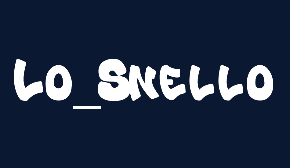 Lo_Snello font big