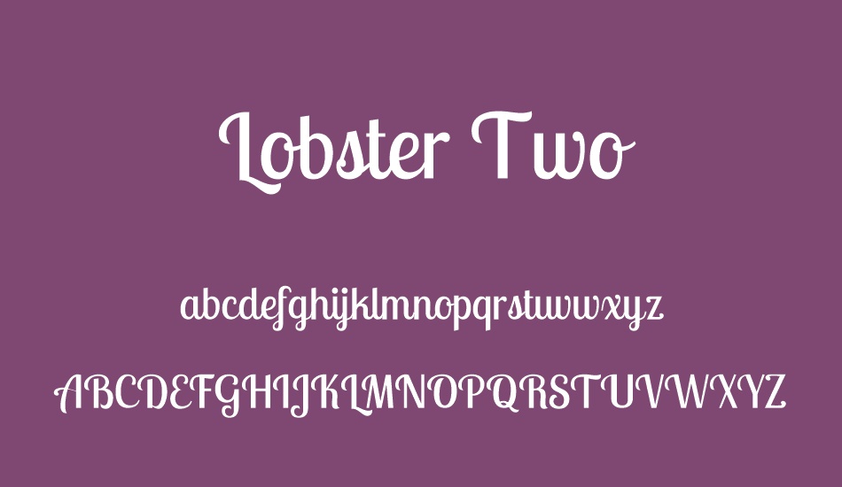 lobster-two font