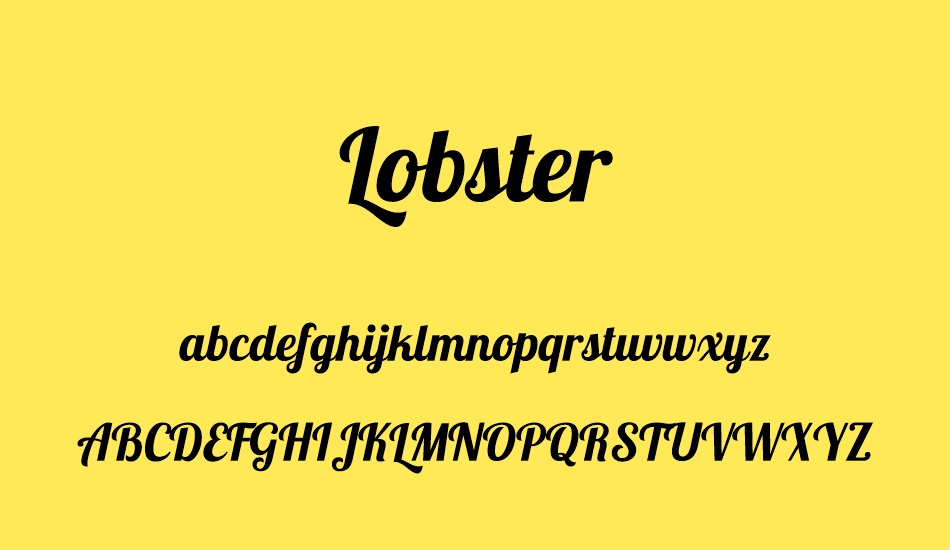 lobster font