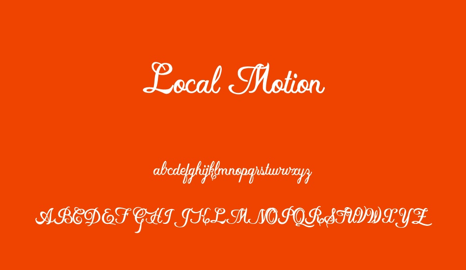 local-motion-personal-use font