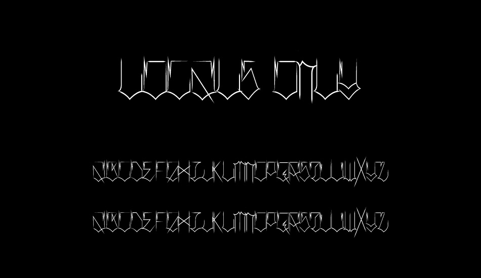 Locals Only font