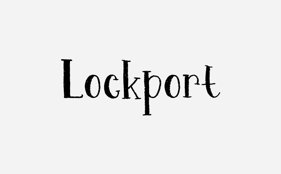 Lockport font big