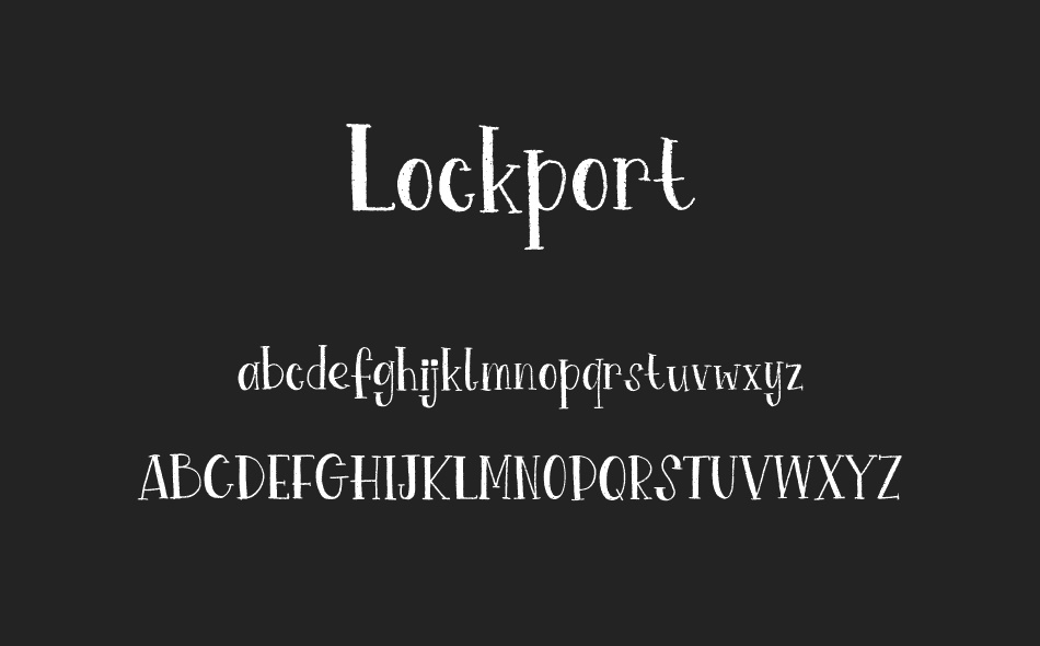 Lockport font