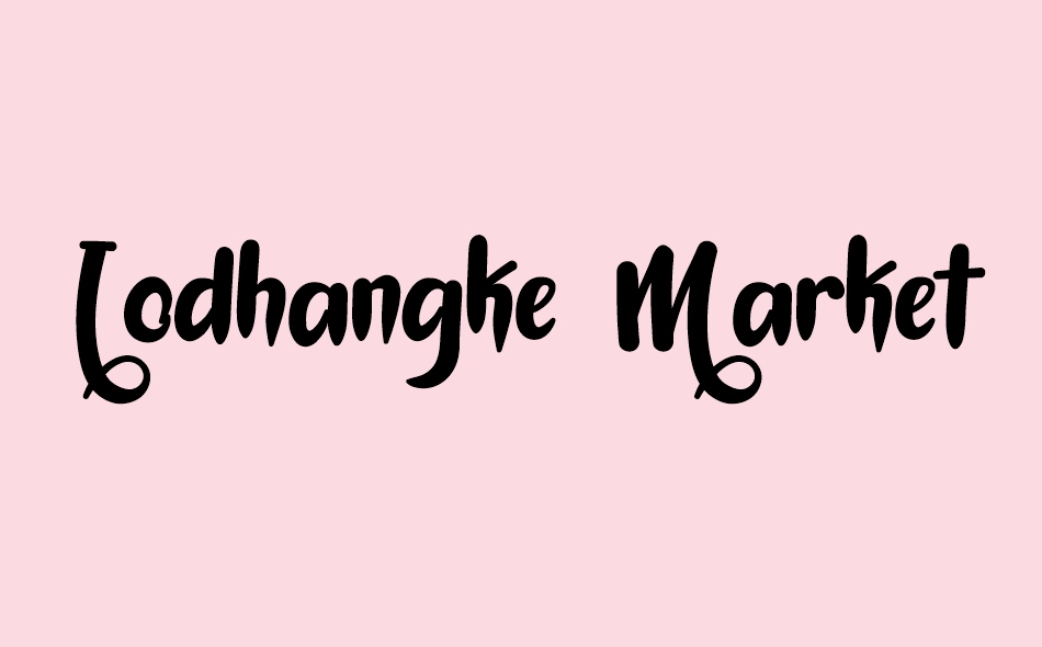 Lodhangke Market font big