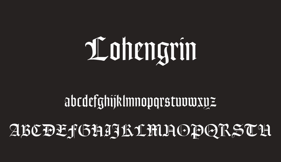 Lohengrin font