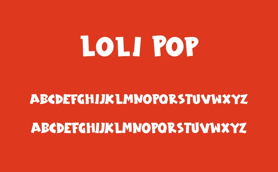 Loli Pop font