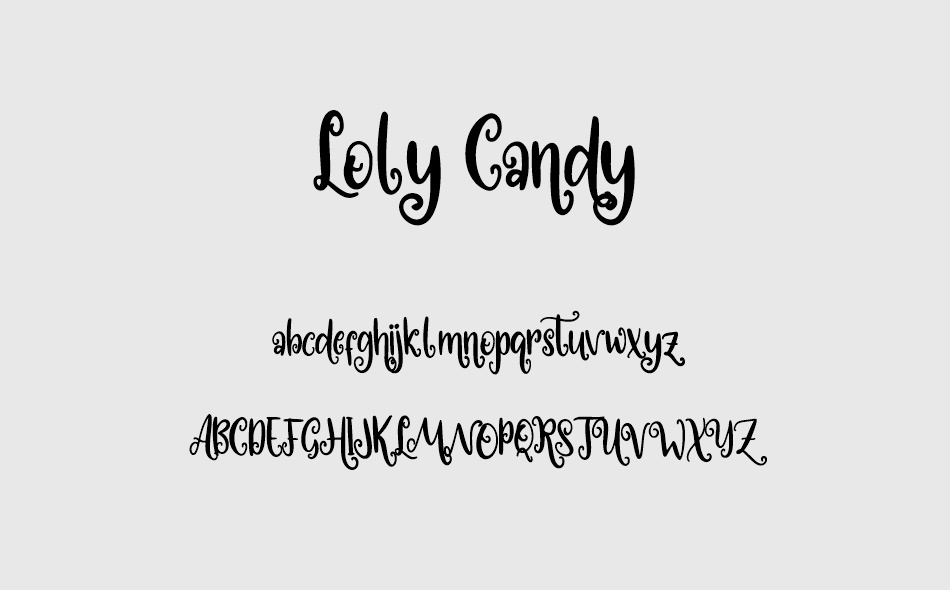 Loly Candy font