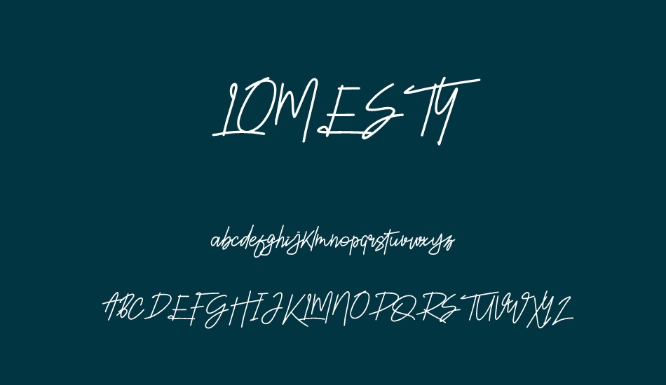 LOMESTY font