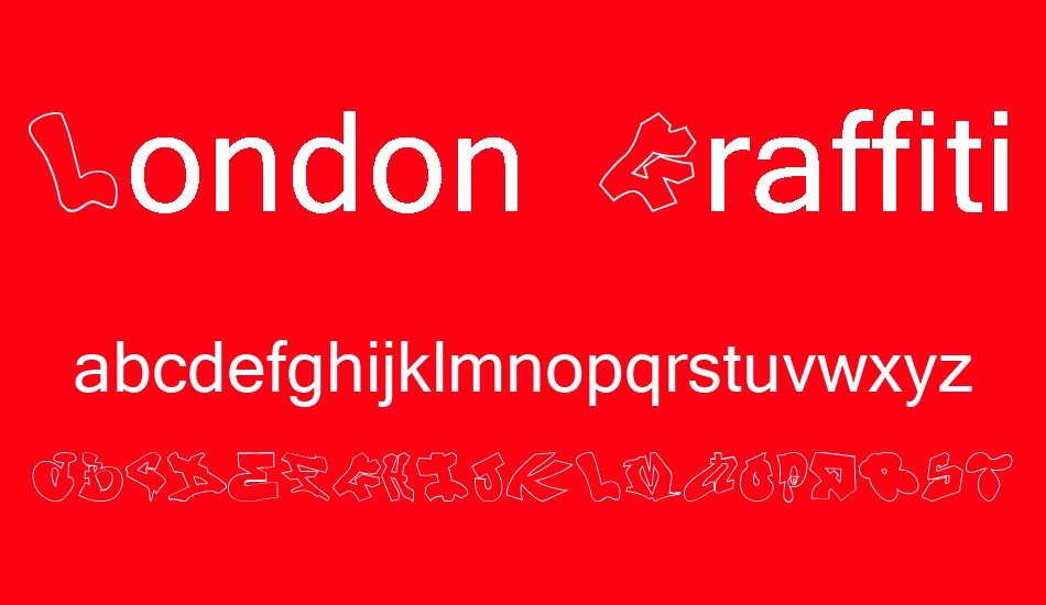 London Graffiti Alphabet font