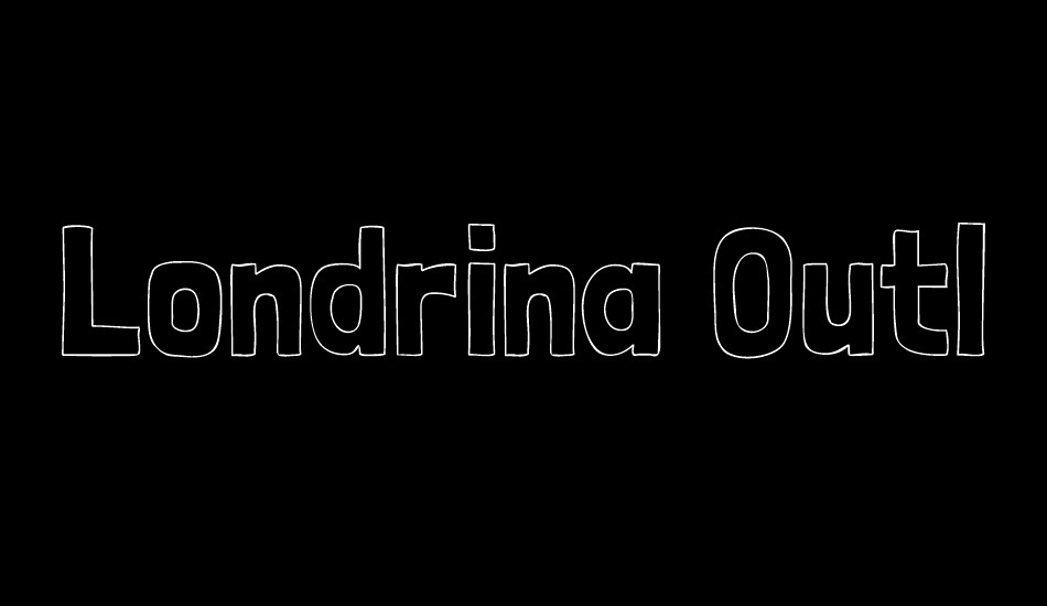 Londrina Outline font big