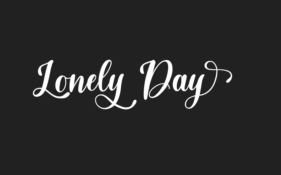 Lonely Day font big