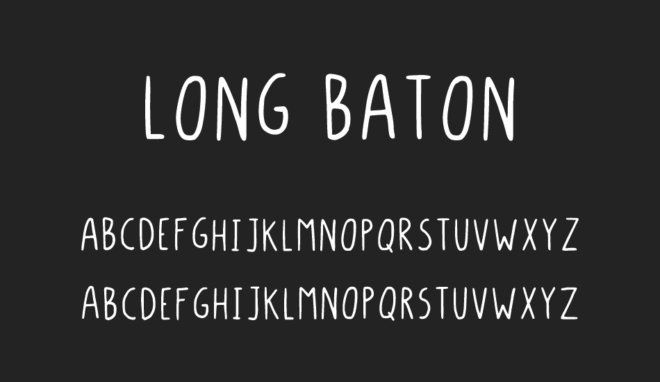 Long Baton font