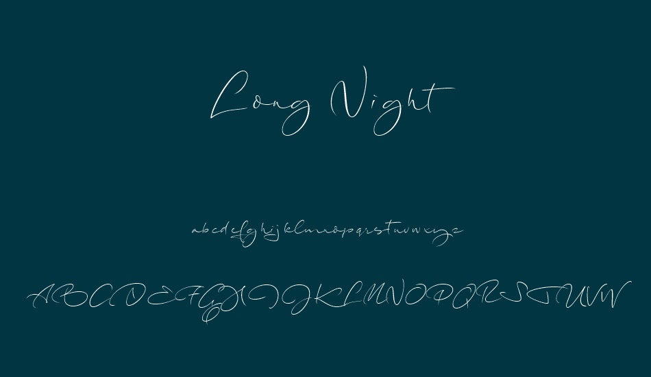 Long Night Demo font