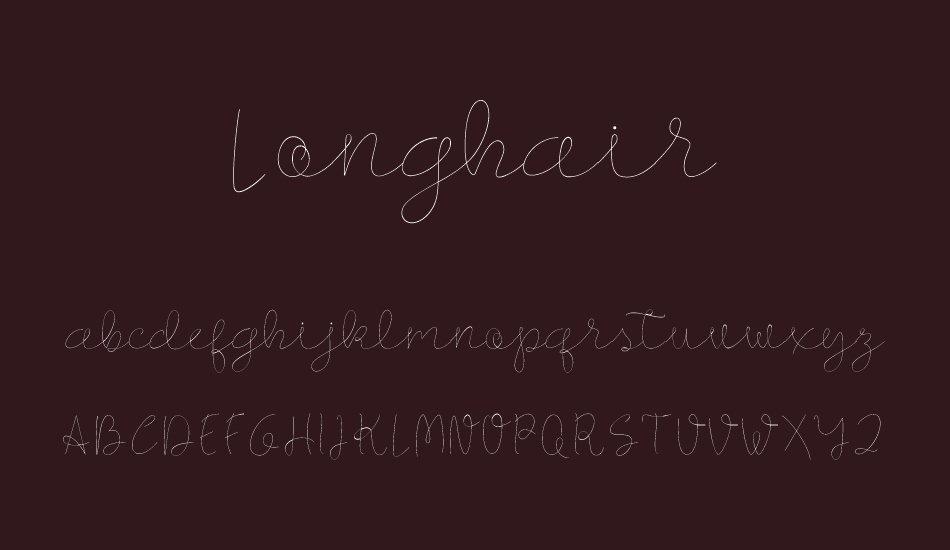 Longhair font