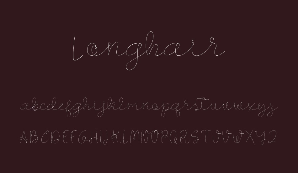Longhair font