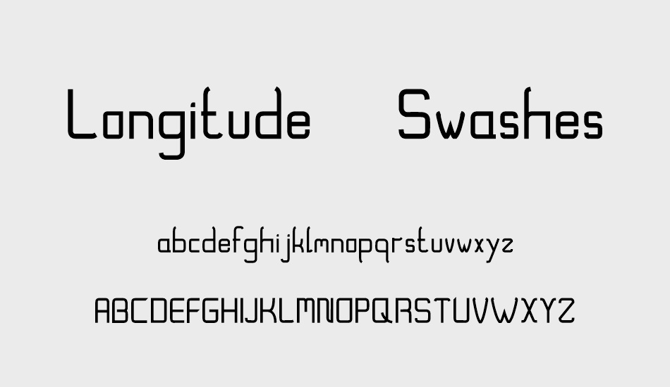 Longitude Swashes font