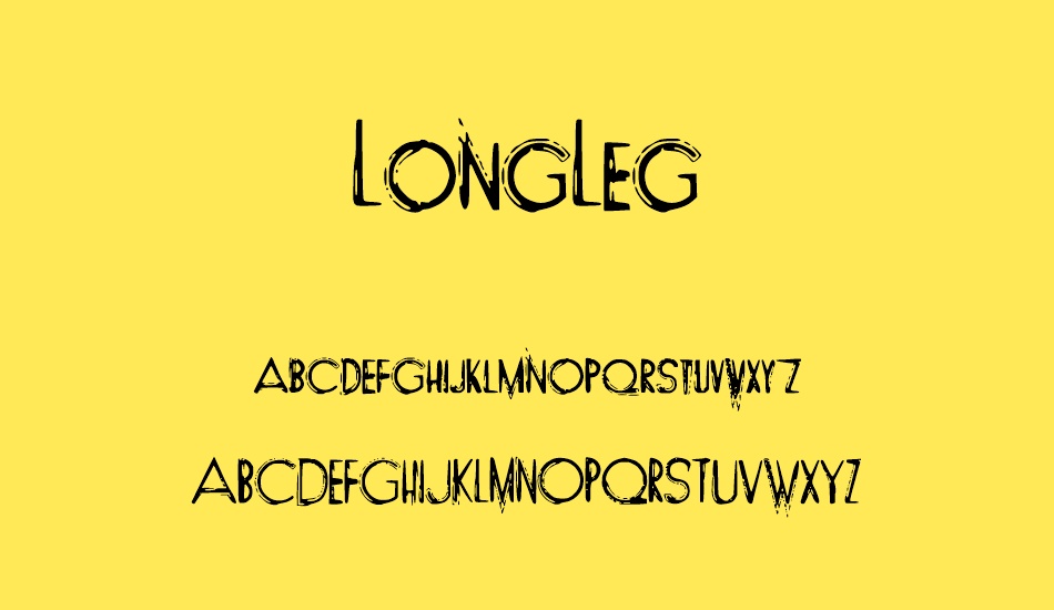 LongLeg font