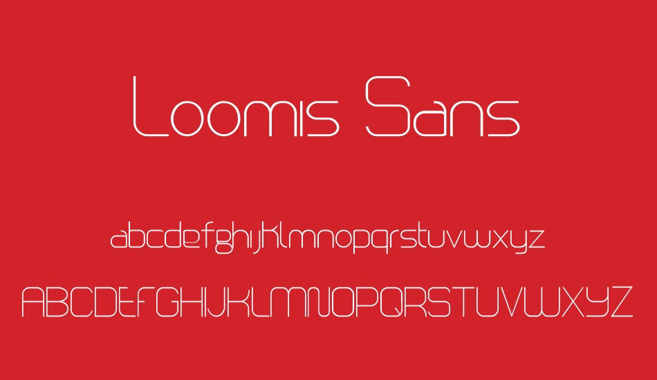 Loomis Sans font