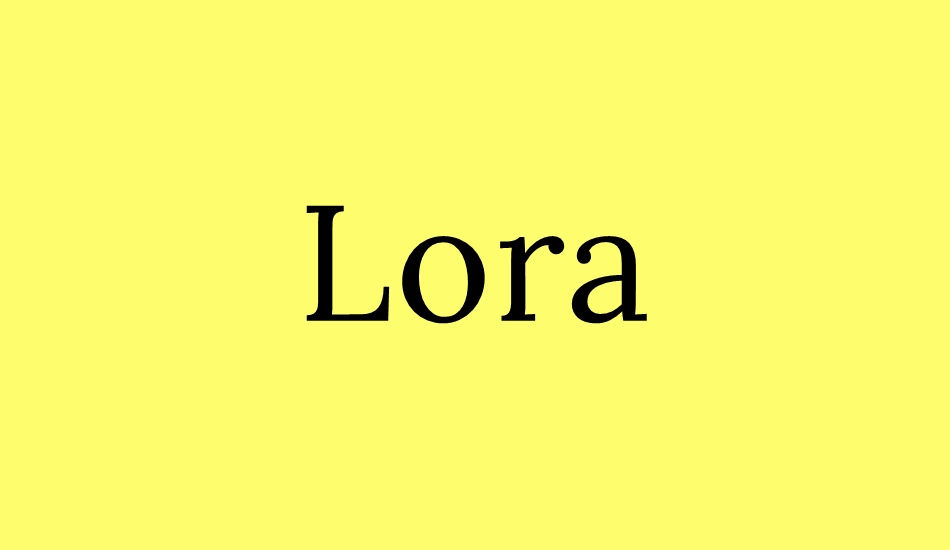 lora font big