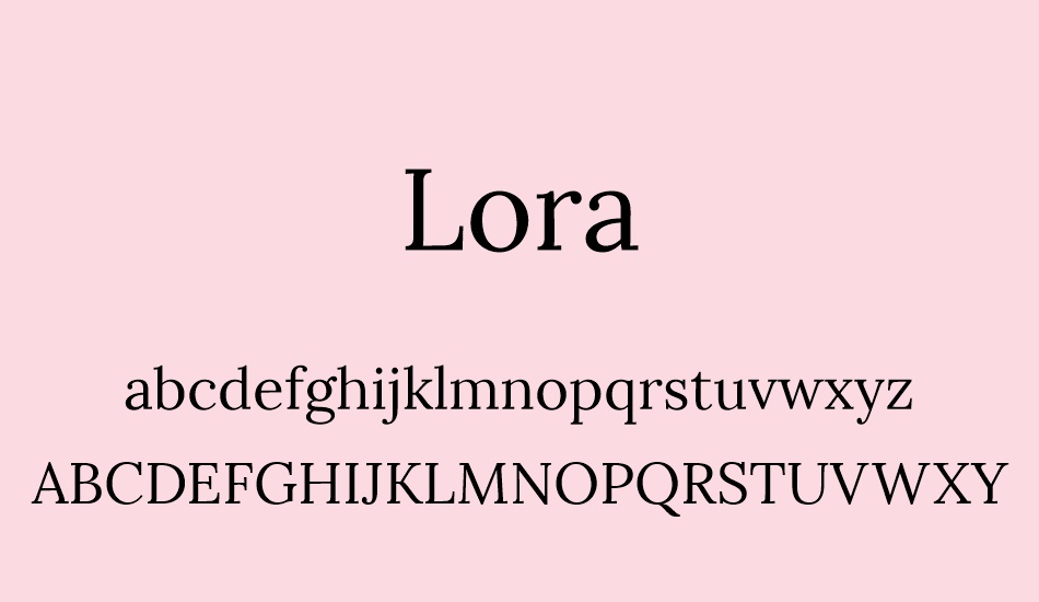 lora font