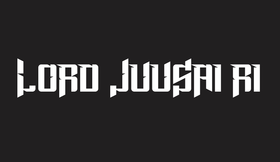 Lord Juusai Rises font big