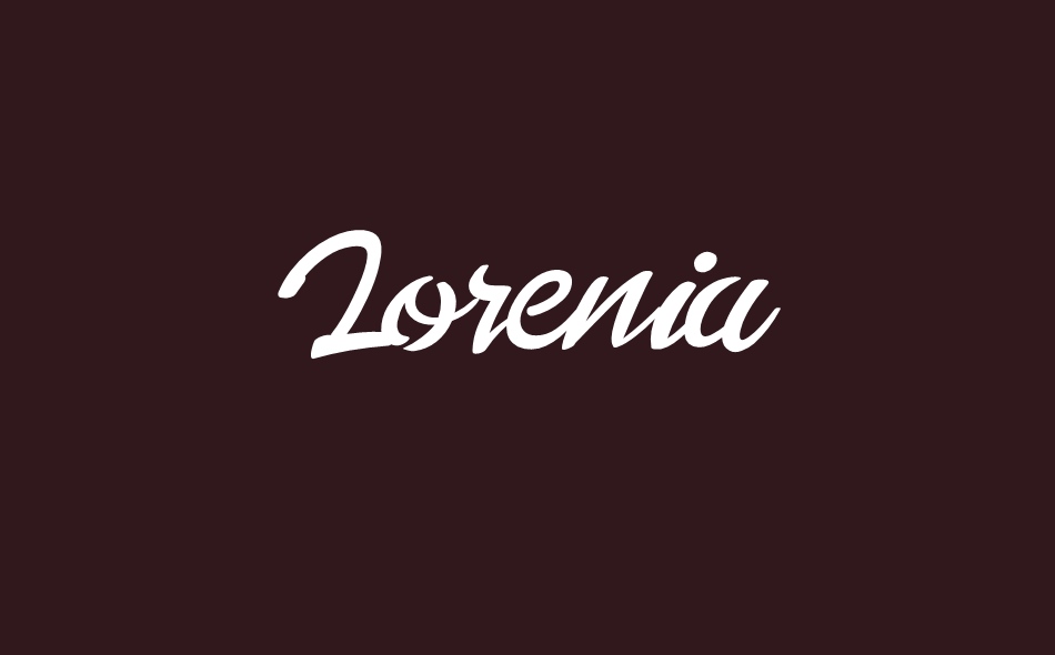 Lorenia font big