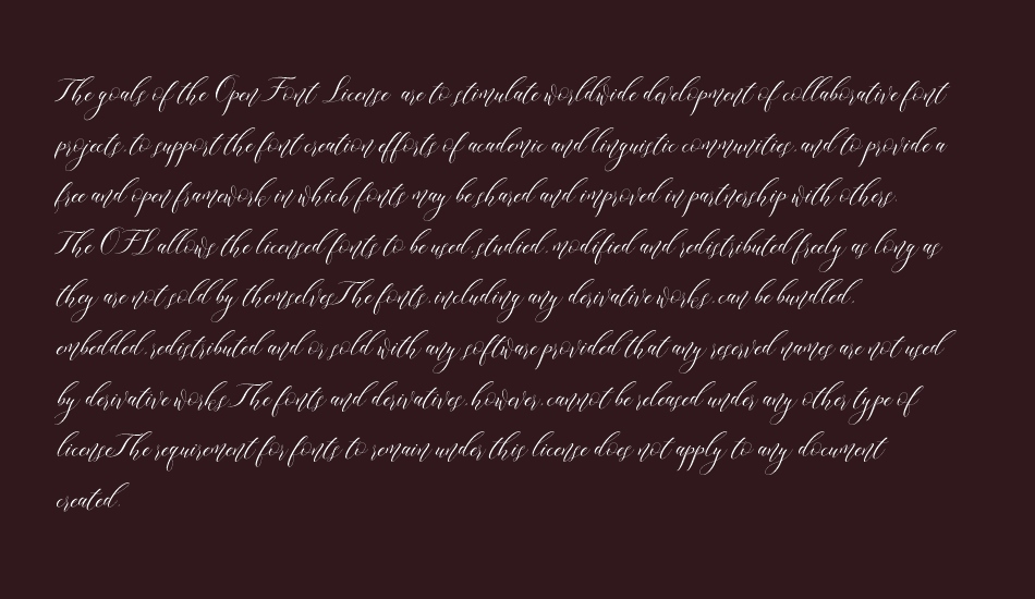 Lorriana script font 1