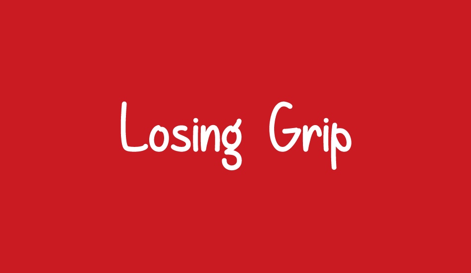 Losing Grip font big