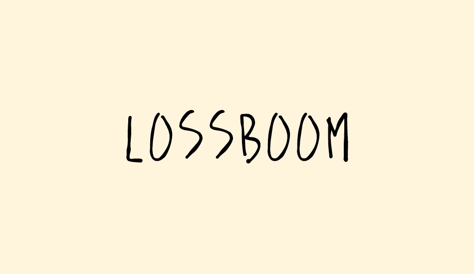 lossboom font big