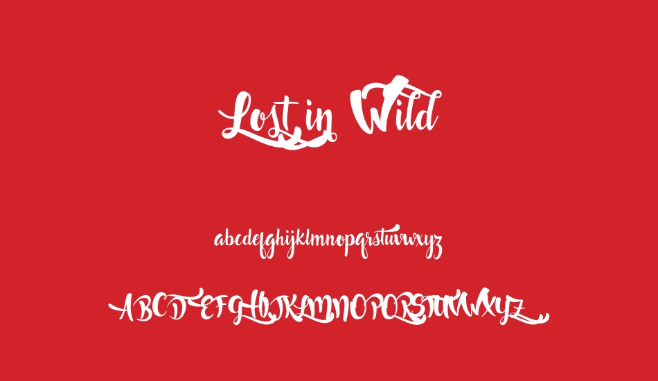 Lost in Wild font