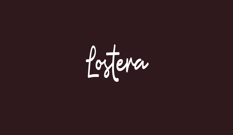 Lostera Demo font big