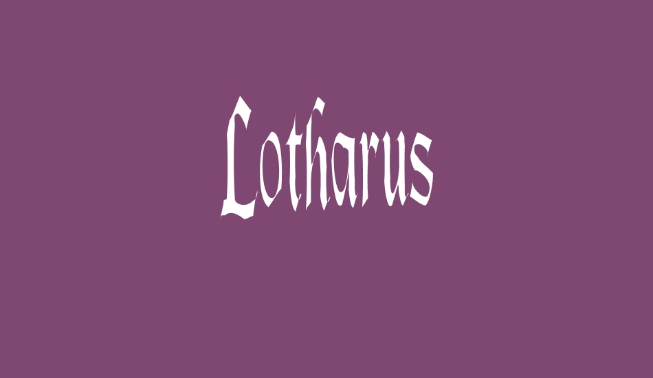 Lotharus font big