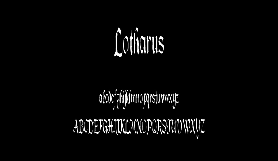 Lotharus font