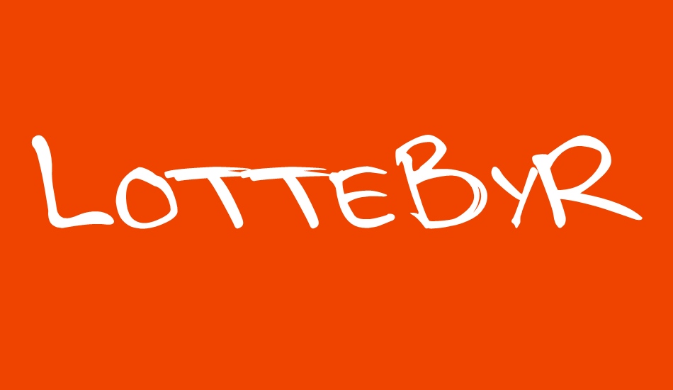 LotteByRue font big