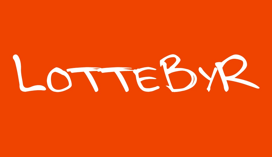 LotteByRue font big