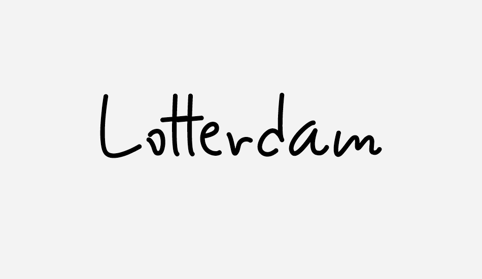 Lotterdam font big