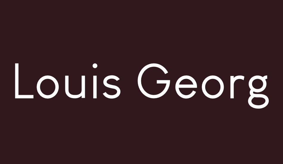 Louis George Café font big